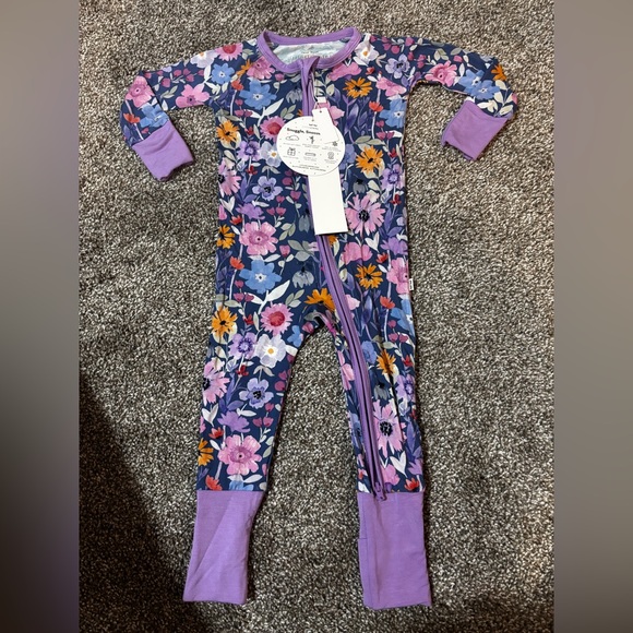 Little Sleepies Dusk Blooms Zippy NWT